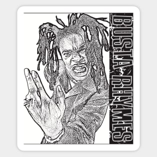 Busta Rhymes // Black Retro Sticker